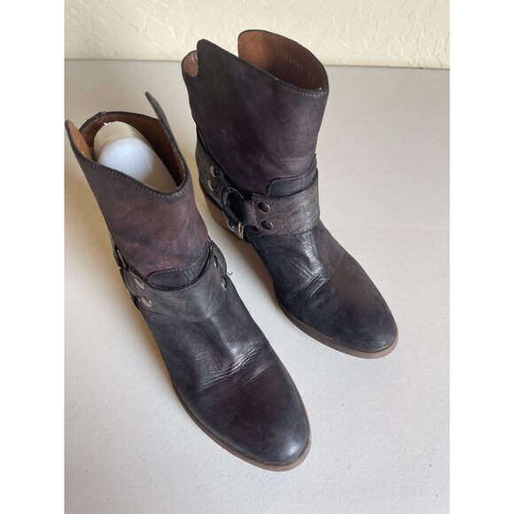 Donald J. Pliner Dasha Moto Leather Biker Boots Leather Made in Italy - Picture 12 of 12